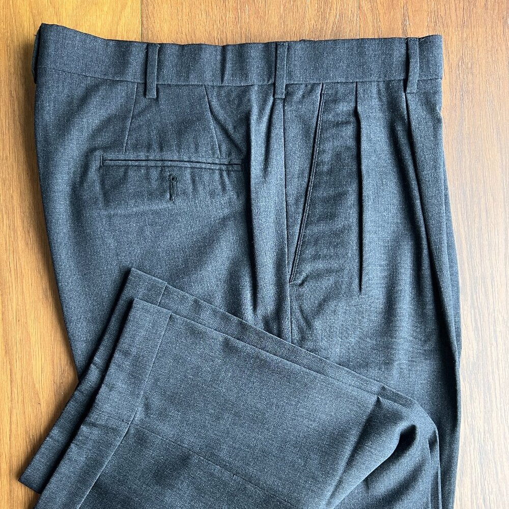 Dockers Premium Grey Wool Blend Dress Slacks 34x30